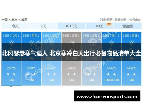 北风瑟瑟寒气逼人 北京寒冷白天出行必备物品清单大全